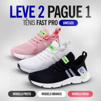 Tênis Ortopédico Fast Pro Unissex - Promoção Leve 2 Pague 1